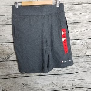 Champion Men's French Terry Shorts, Granite Heather Size Medium NWT.Waist appr